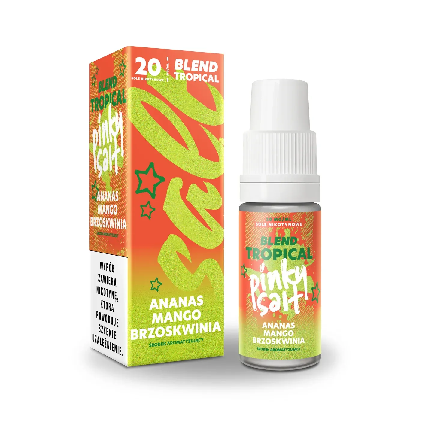 najlepsze smaki vape Fizzy, kolekcja owoców do e-liquidu, świeże owoce i lód, aromaty do vape, ananas i lody - Liquid Pinky Vape Salt Ananas Mango Brzoskwinia – Juka Akcesoria ...