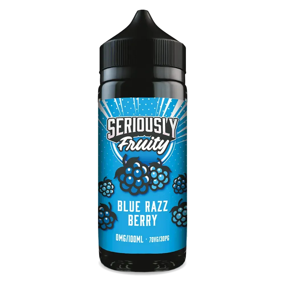 Blueberry on Ice vape, jagodowy liquid z lodem, e-papieros smak jagoda lód, Blue Razz liquid - Blue Razz Berry Shortfill E-Liquid 100ml by Seriously Fruity
