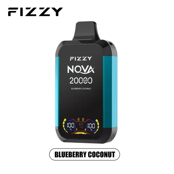Fizzy Twins vape z wyświetlaczem, inteligentny jednorazowy vape, e-papieros z ekranem, funkcje dodatkowe vape - FIZZY Nova 20000 Puffs Dual Mesh 2% 5% Niska zawartość nikotyny ...