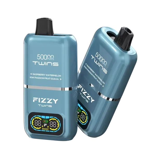 Fizzy Twins 50000 puffs, jednorazowy vape duża pojemność liquidu, ekstremalnie trwały e-papieros, unikalne smaki vape - Fizzy Twins 50000 Puffs Dual Tank Double Flavor 12 Colors 2% 5 ...