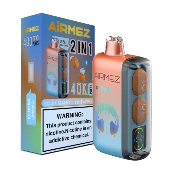 porównanie Airmez XCOR Tyrant, specyfikacje jednorazowych vape, Airmez vs XCOR - Kwaśne Mango Ananas Vape | Innowacyjne Urządzenie – AirMez