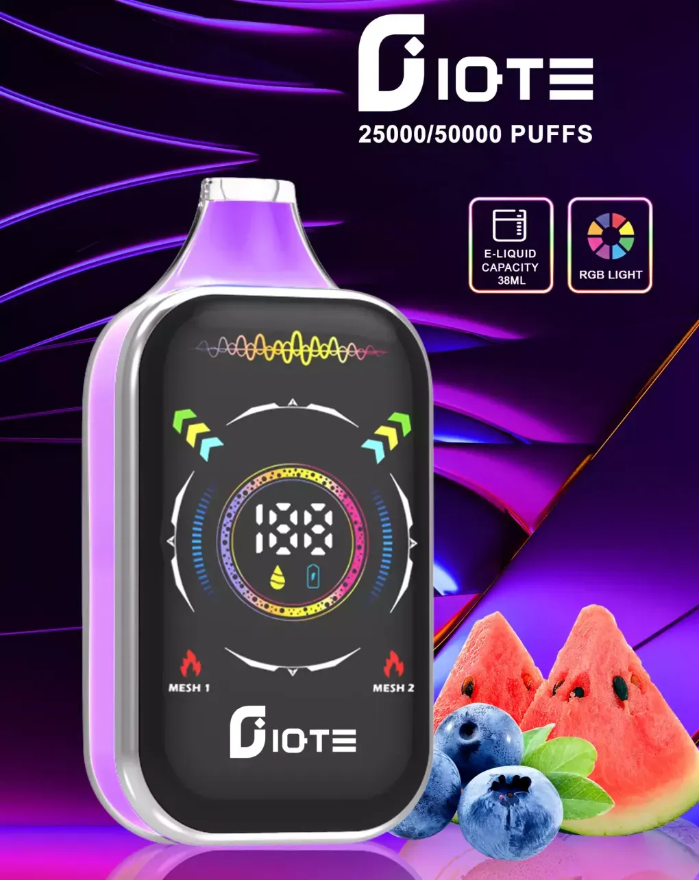 hifancy 50000 rewolucja vaping, polski rynek e-papierosów, nowoczesny e-papieros, duża pojemność vape - Odblokowanie korzyści IQTE 50000 Puffs Dual Mesh RGB: Niezbędnik ...