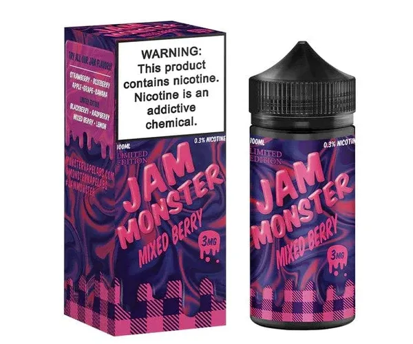 Xcor Tyrant e-papieros smak Mixed Berries, vape z leśnymi jagodami, owocowy e-papieros - Mixed Berry - Jam Monster - Giant Vapes - Vape Juice