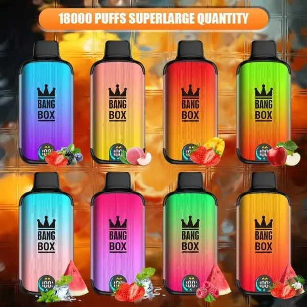 parametry techniczne e-papierosów, porównanie specyfikacji vape, bateria USB-C wyświetlacz e-liquid - Co to jest Bang Box 18000 i jak jego technologia przewodzi na ...