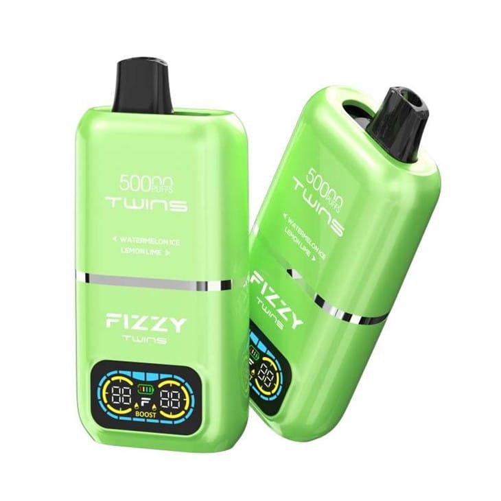Fizzy Twins ładowanie USB-C, szybkie ładowanie vape, bateria 850mAh e-papierosa, technologia szybkiego ładowania vape - Dostosowane Chiny Fizzy Twins 50000 Puffs Dual Flavours Producenci ...