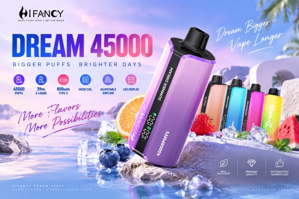 hifancy dream 45000 puffs – jednorazowy e papieros | bestseller 🔥