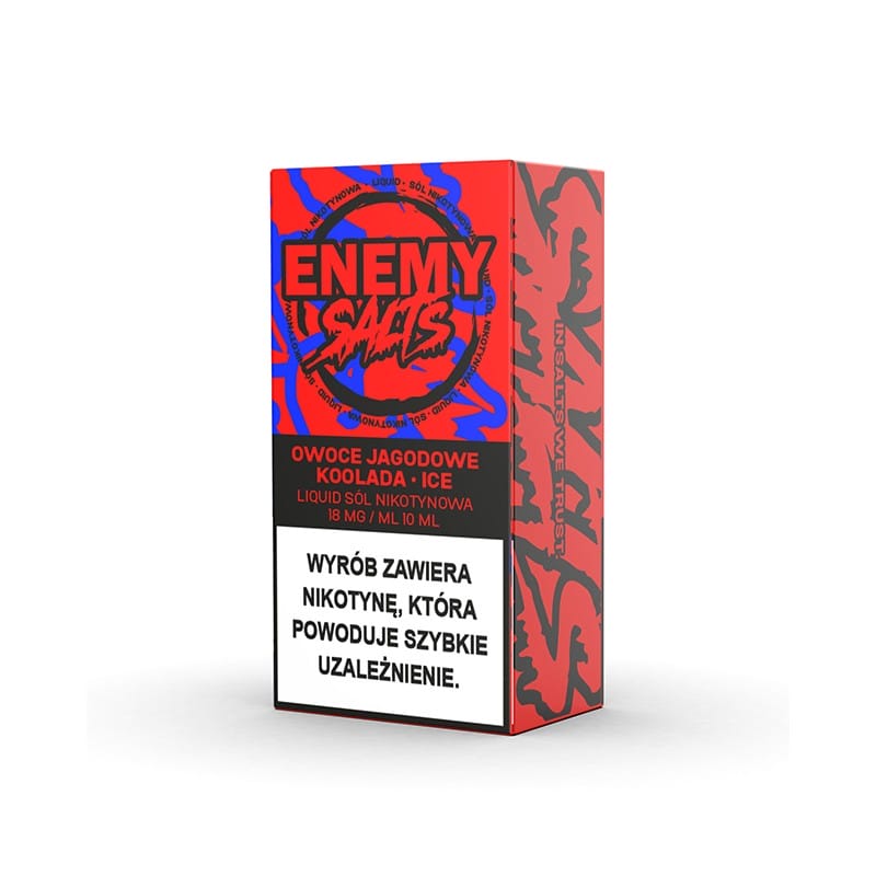 mrożone owoce vape, e-liquid ice efekt, orzeźwiające smaki z chłodzikiem - Enemy Salts Owoce Jagodowe Koolada ice 18 mg/ml 10 ml - Liquider Store