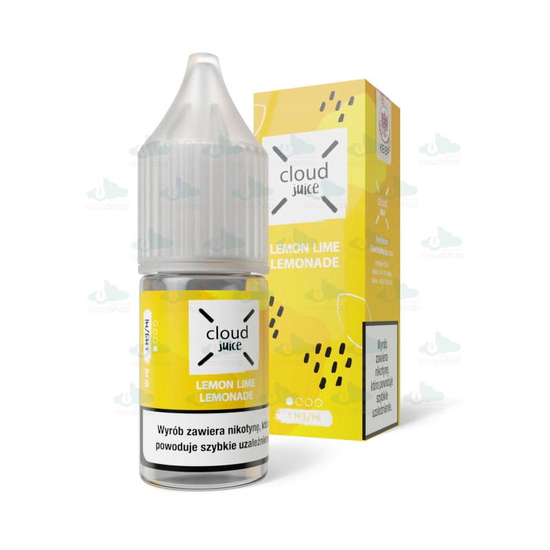 smak Lemon Lime vape, świeża lemoniada cytrynowo-limonkowa, e-liquid cytrusowy z lodem - Płyn Cloud Juice 10 ml Lemon Lime Lemonade 03