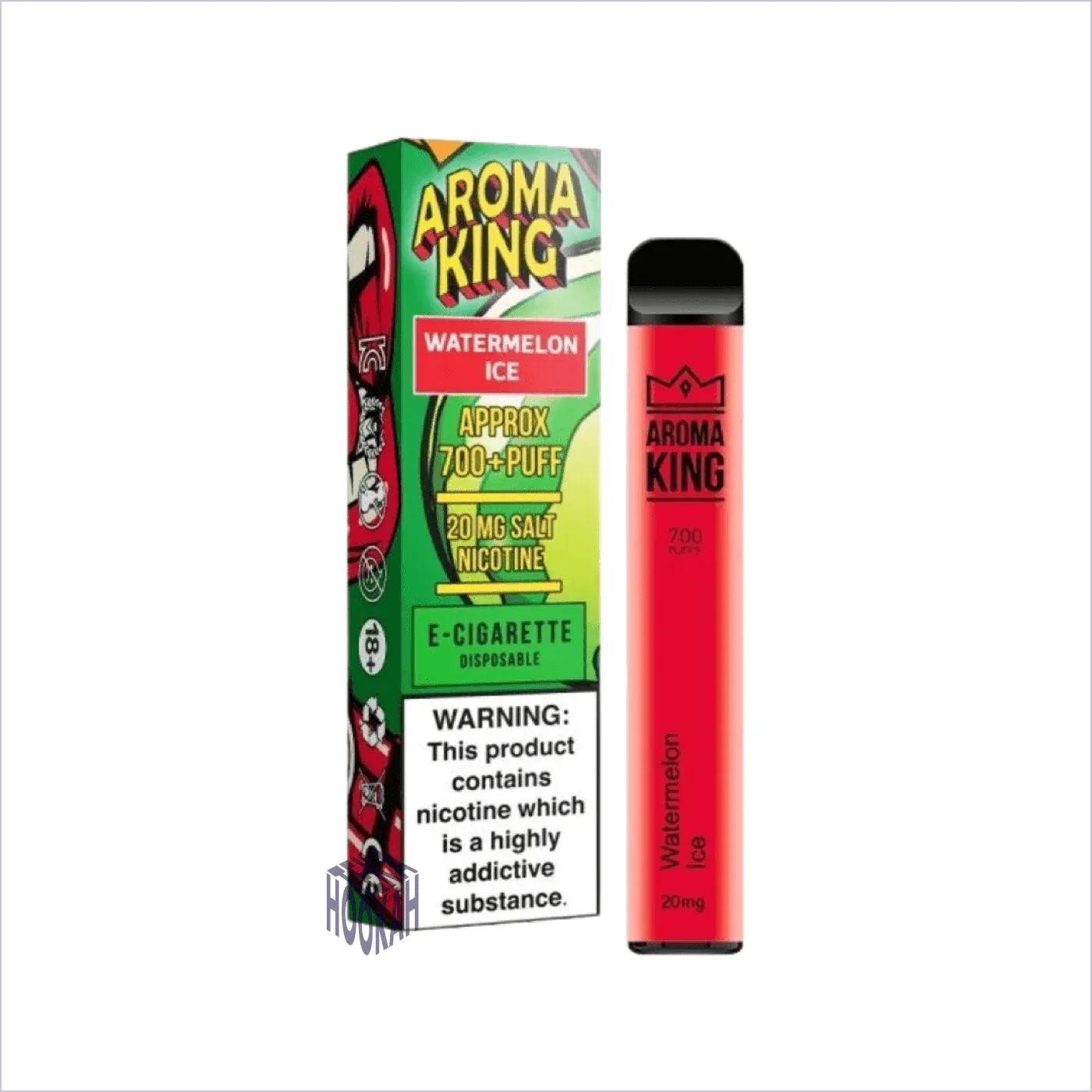 smaki jednorazowych vape, Watermelon Ice vape, różnorodność e-liquidów - E-Papieros Aroma King 700 Watermelon Ice – Hookahteka