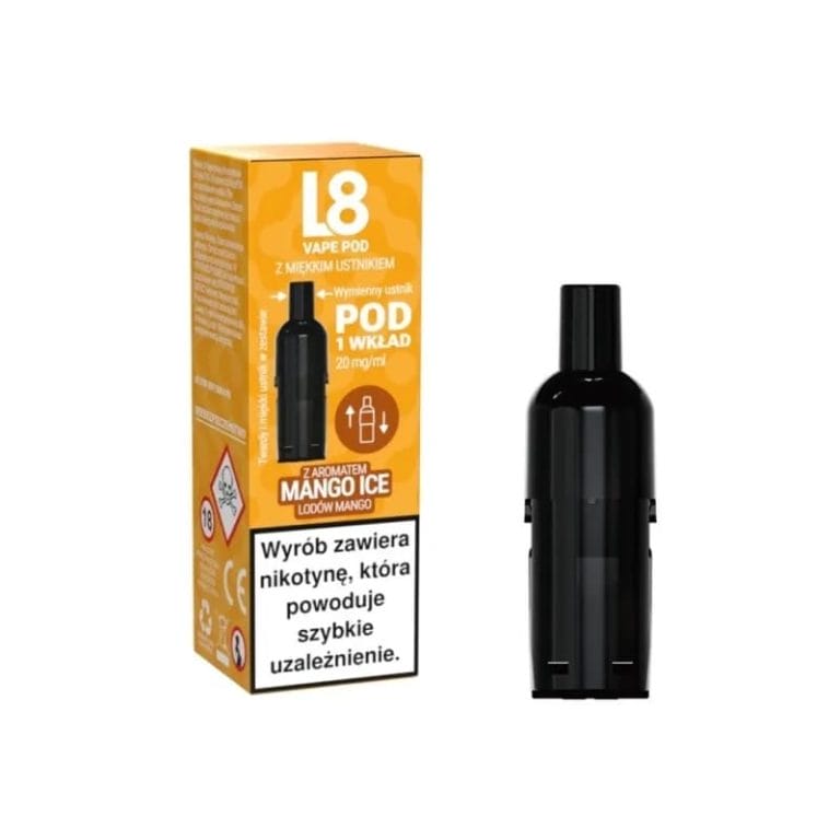 wklad l8 vape 800puff mango ice 20mg