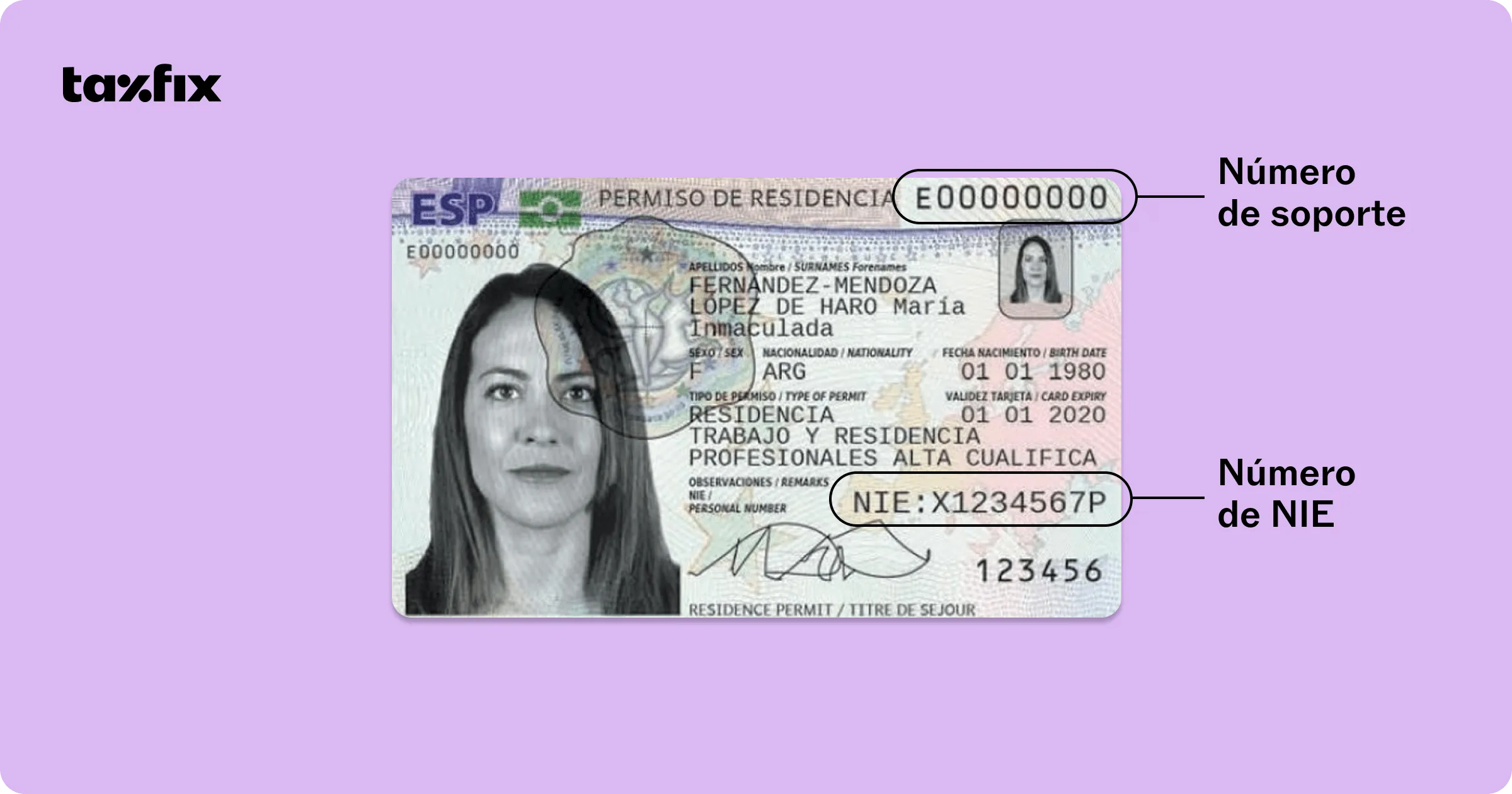 nie - Cuál es el número de soporte del NIE? – Taxfix
