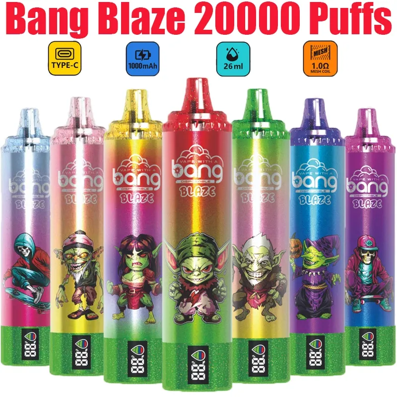 Bang Blaze smaki vape, kombinacje smakowe jednorazowy vape, duety smakowe e-papieros, różnorodność smaków Bang Blaze, kolekcja smaków vape owocowych - Bang Blaze 20000 Puffs 0% 2% 3% 5% Nikotyna luzem Kup akumulator ...