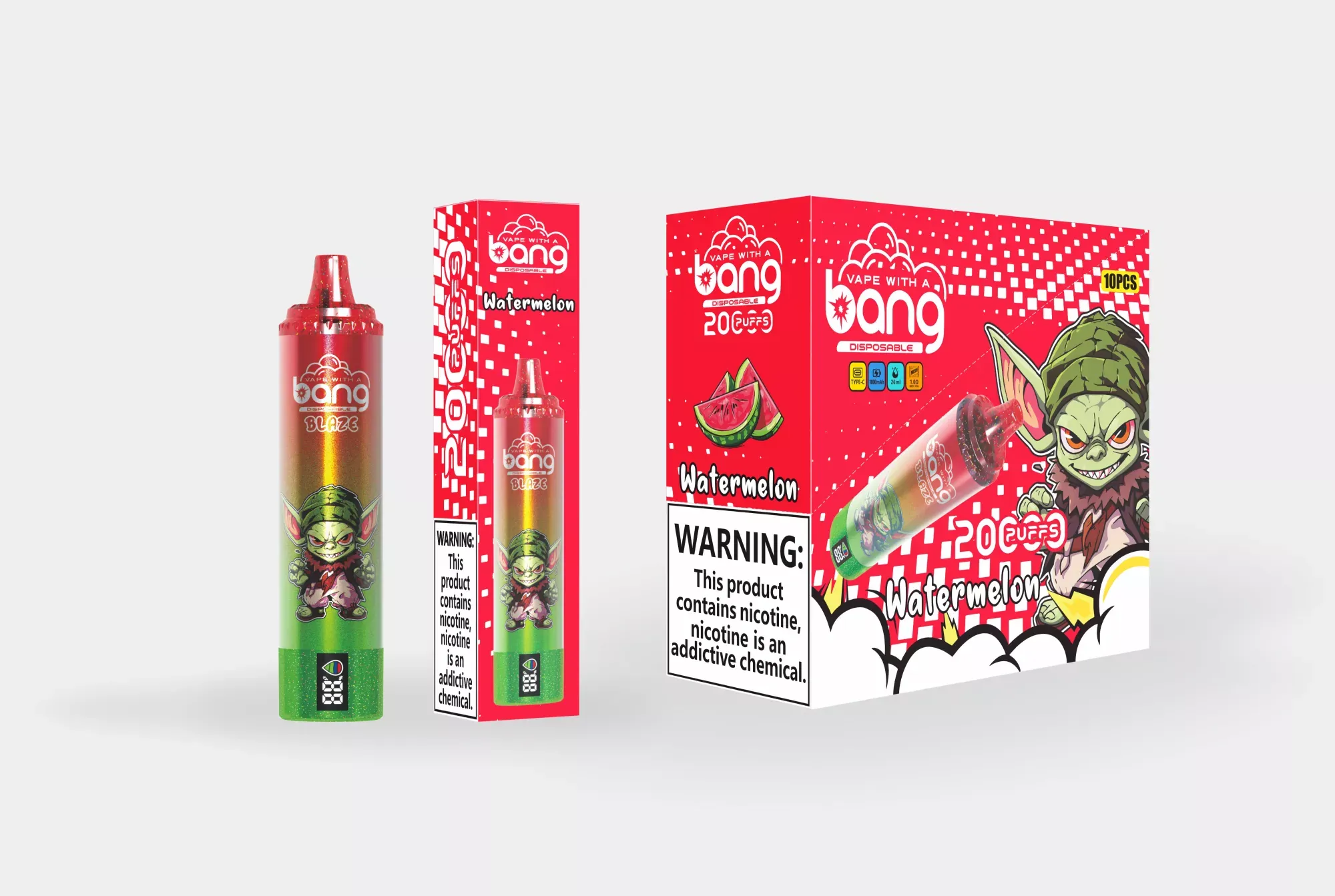 Osoba vapująca Bang Blaze, zadowolony użytkownik e-papierosa, zmiana smaków vape, wygodny e-papieros jednorazowy - BANG BLAZE 20000 Puffów Jednorazowe Wapesy - VapeXYZ