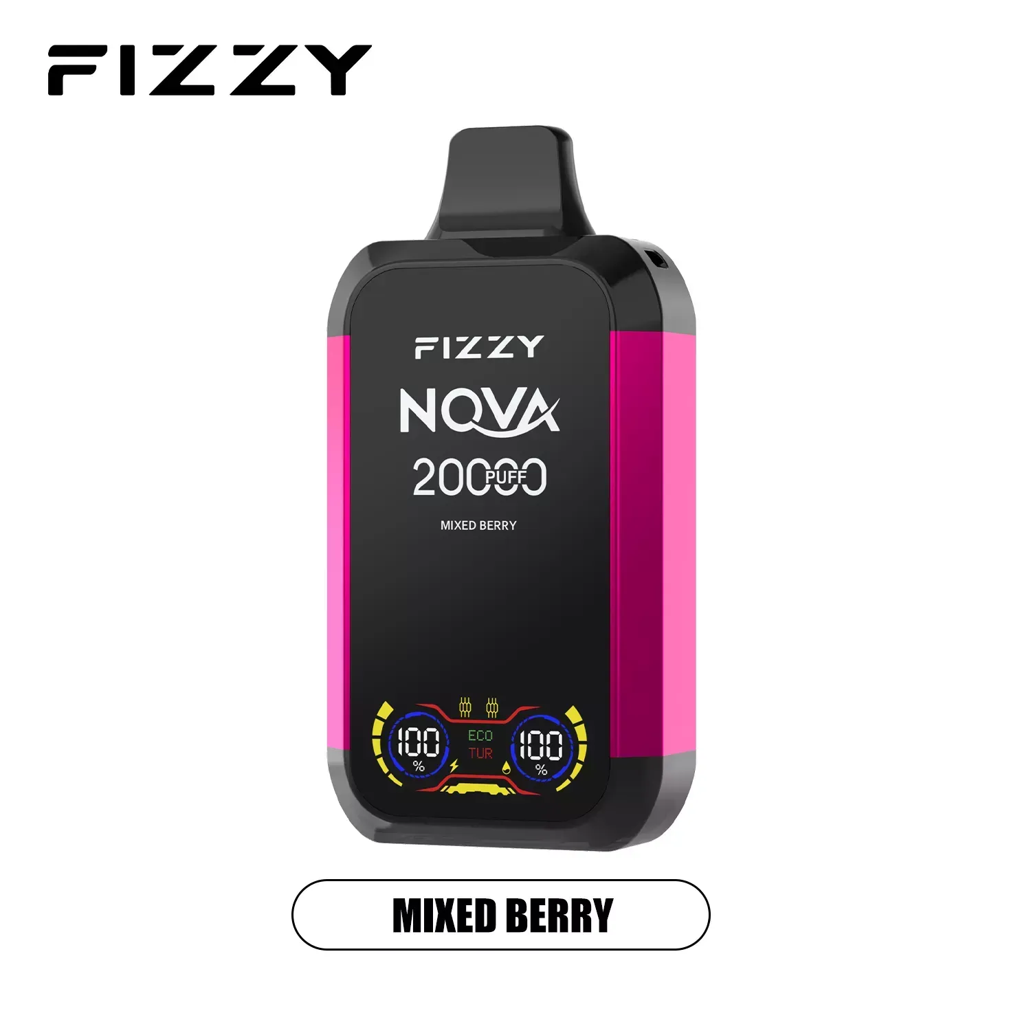 Fizzy Twins design e-papierosa, ergonomiczny vape, nowoczesny jednorazowy vape, vape w dłoni - FIZZY Nova 20000 Puffs Dual Mesh 2% 5% Luzem Kup Ekran LCD o ...