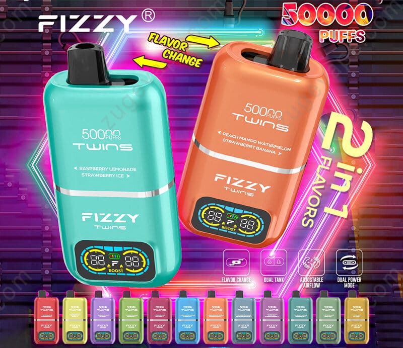 porównanie dużych jednorazowych e-papierosów, Hifancy Space 50000 vs Fizzy Twins, linia vape premium - Fizzy Twins 50000 vs Elf Bar: Który gigant wygrywa w starciu na ...