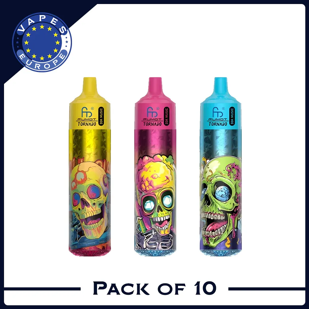 RandM Tornado design, przezroczysta obudowa vape, kolorowy e-papieros, widoczne wnętrze vape, unikalny design RandM - RandM Tornado 30000 | Pudełko 10 | 149,99€