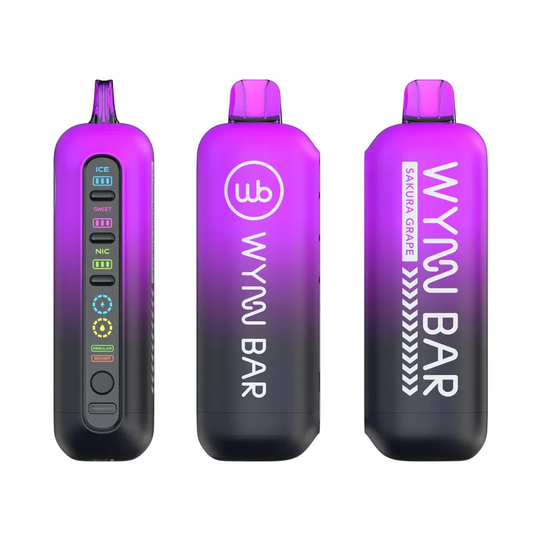 Sakura Grape vape flavor, kwiat wiśni winogrono e-papieros, elegancki smak vape, fioletowe winogrona, różowe kwiaty sakury - Sakura Grape jednorazowy vape | Premium vaping – Wynn Bar