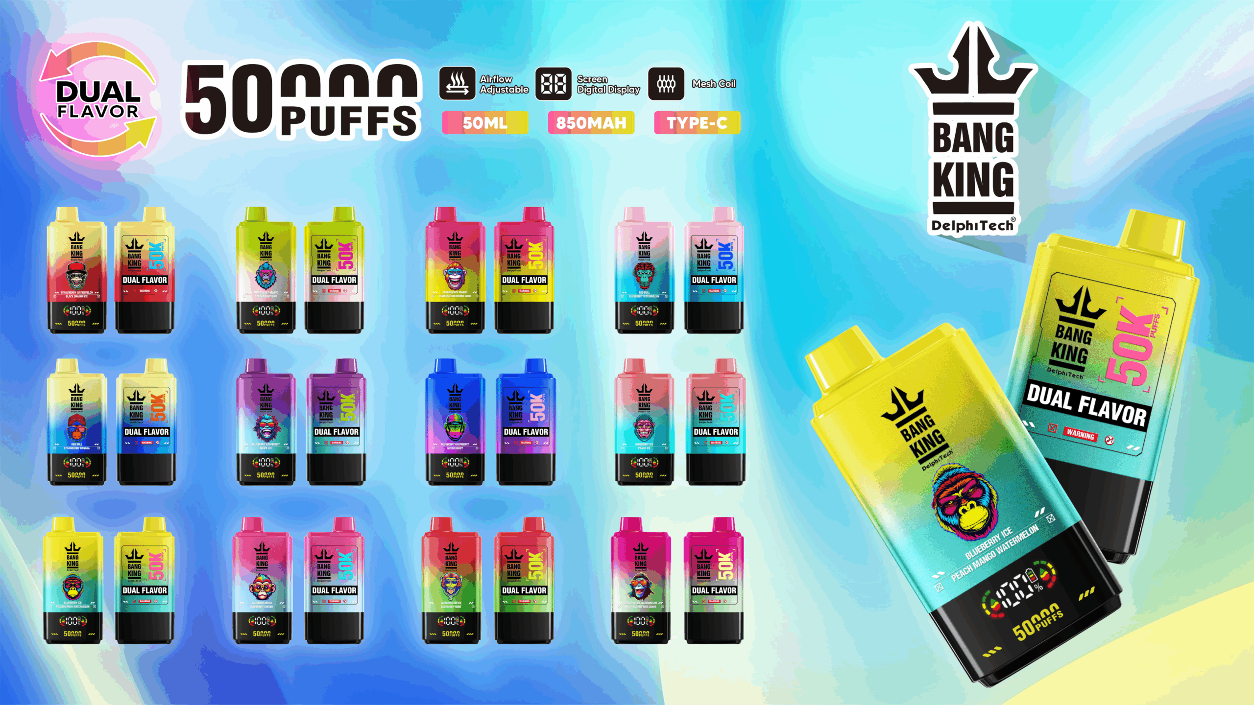 osoba wybierająca smaki lody, dylemat wyboru vape, e-papieros dwa smaki - Jednorazowy e-papieros BangKing 50K o podwójnym smaku: dlaczego ...