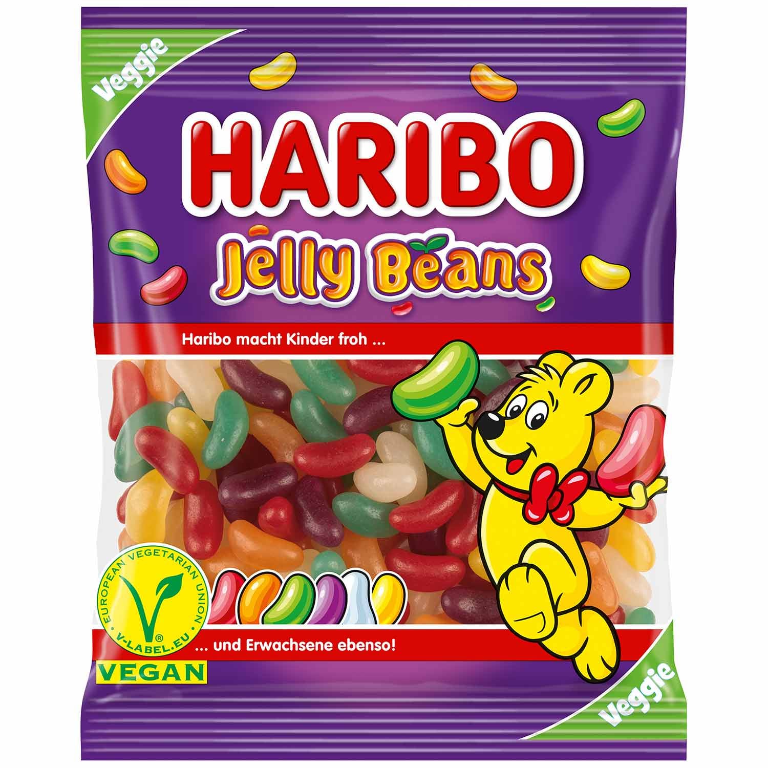 vape o smaku słodyczy, żelki Haribo vape, Skittles e-liquid, Jelly Beans smak, cukierki vape, słodkie wspomnienia vape - Haribo Jelly Beans Żelki 160 g | SŁODYCZE \ Żelki | - Euroshop24h.pl