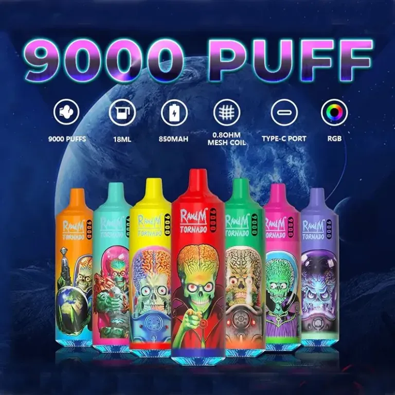 specyfikacja techniczna vape, porównanie e-papierosów tabelka, dane techniczne jednorazówek, Fumot RandM dane - Fumot RandM Tornado 15000, 9000 lub 9000 Pro Puffs, który ...