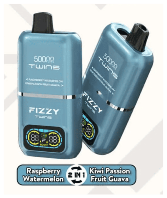 Fizzy Twins 50000 Puffs design, duży vape dwusmakowy, czołg e-papieros, podwójny liquid vape - FIZZY TWINS DWUSMAKOWE 50000 PUFFS - Najlepsze Tanie Jednorazówki ...