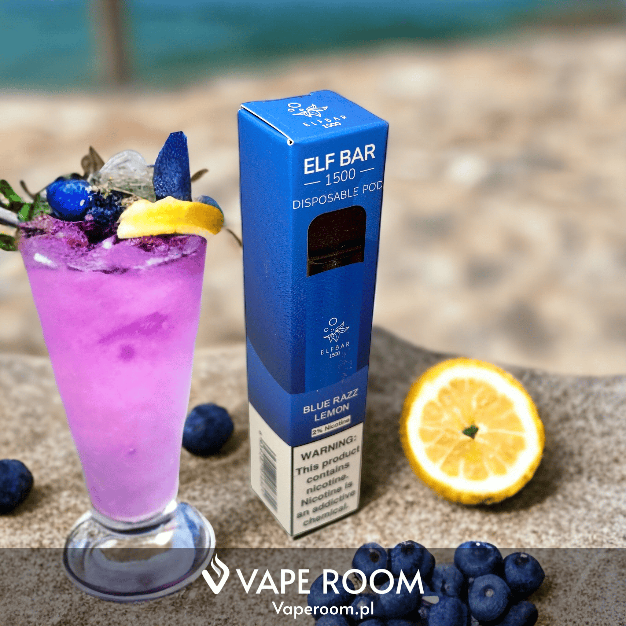 Bluerazz Lemonade vape smak, Triple Melon vape smak, kontrast smaków vape, letnia burza i hamak, orzeźwiająca lemoniada borówkowa, słodkie melony vape - Blue Razz Lemonade - vaperoom.pl