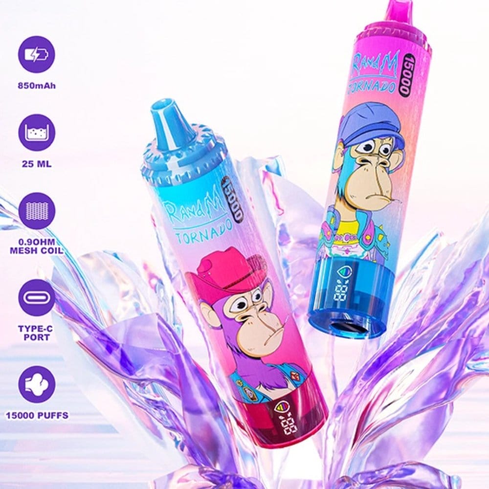 RandM Tornado 15000 wyświetlacz LED, vape z poziomem baterii i liquidu, ekran e-papierosa - Chiny Dostosowany wyświetlacz LED RandM TORNADO 15000 ...