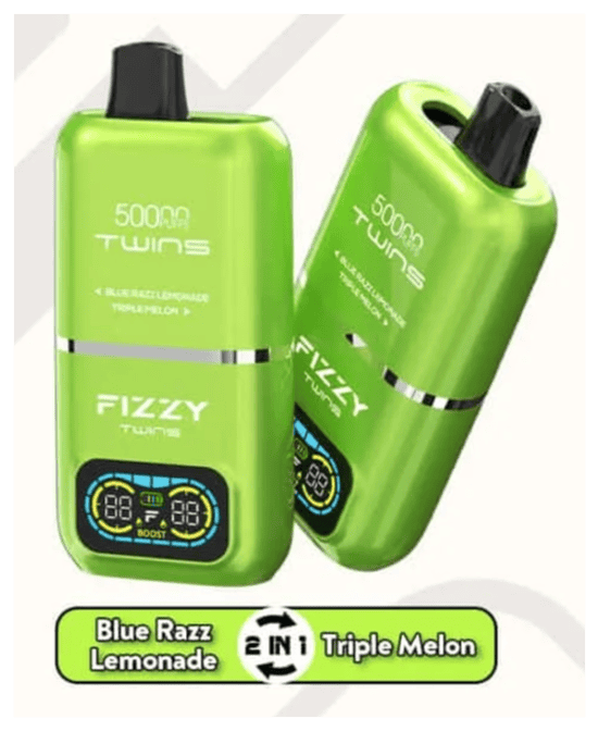duety smaków vape, Bluerazz Lemonade Triple Melon, połączenia smakowe e-papieros - Fizzy Twins 50000: Wybierz swój duet smaków