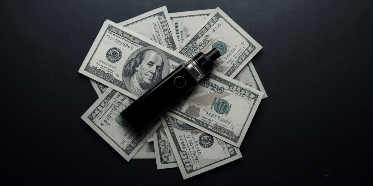 oszczędności na e-papierosach, porównanie kosztów vape, zaoszczędzone pieniądze vaping, Hifancy Dream oszczędności finansowe, stos banknotów - Hifancy Dream 45k vs Space 50k: Puff Gap Analysis & Review
