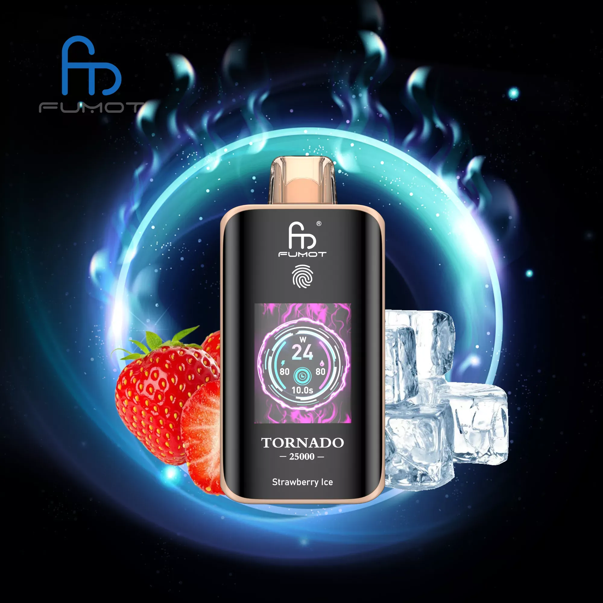 Fumot Tornado 20000 vs 25 jednorazówek, porównanie e-papierosów, stos 25 małych vape, oszczędność vape - Fumot Tornado 25000 Puffów Hurtownia Detaliczna Jednorazowe...