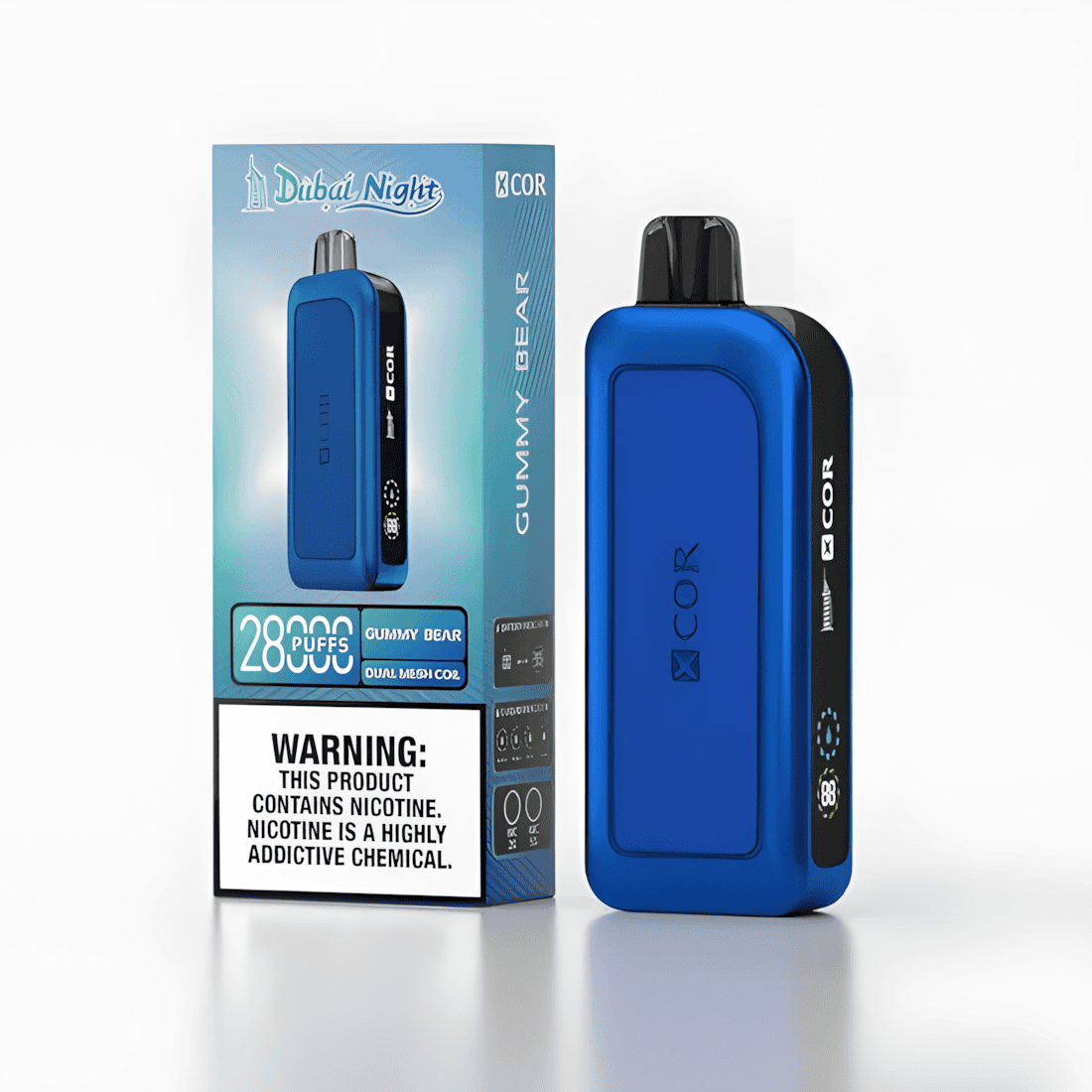 Xcor smaki intensywne, e-papieros mrożone owoce, smaki vape orzeźwiające cytrusy, Ice vape liquid, mentolowe smaki e-papierosa - Xcor Dubai Night 28000: Smak, który uzależnia