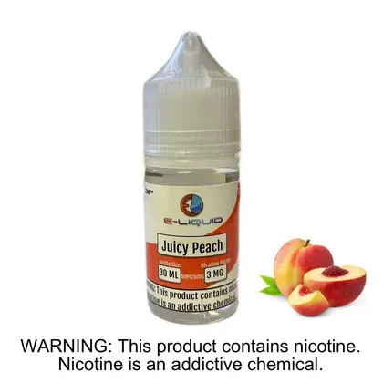 smak Juicy Peach Ice vape, brzoskwinia z lodem e-liquid, orzeźwiający smak vape - Juicy Peach E-Liquid — E-Liquid.com