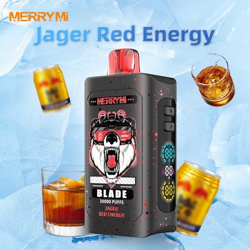 merrymi blade 30000 puffs jager red energy banner