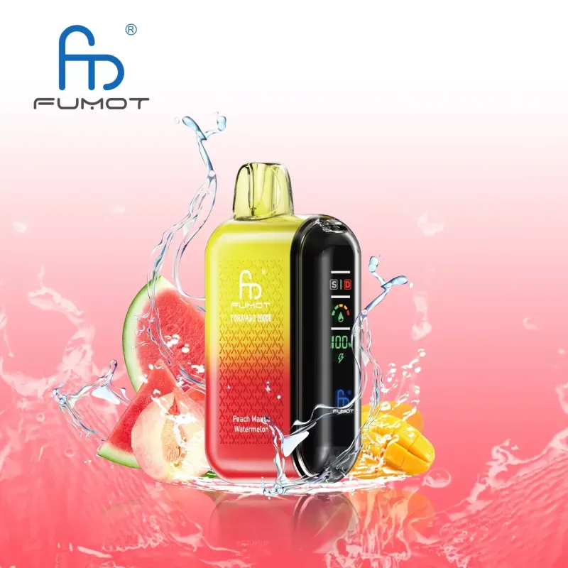 Fumot Tornado 20000 w dłoni, vape w kieszeni, dyskretny e-papieros, poręczny vape, mały rozmiar vape - Fumot Tornado 20000 Puffs Dual Mesh Dostosabilne Vape...