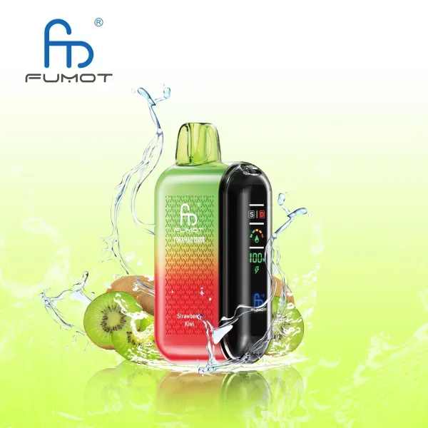 Fumot Tornado 20000 bateria 850mAh, ładowanie USB-C vape, długi czas pracy e-papierosa - RandM FUMOT Tornado 20000 Puffów Podwójna Siatka Cyfrowy...