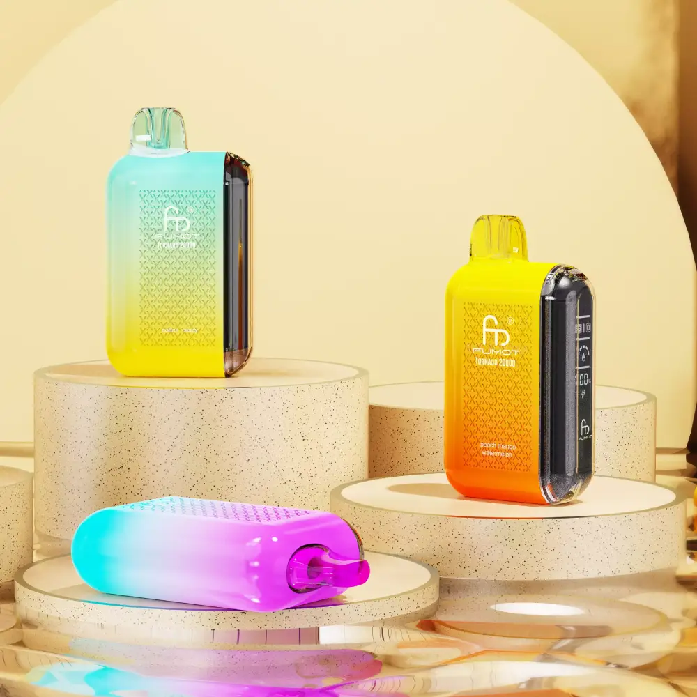 Fumot Tornado 20000 specyfikacja techniczna, infografika vape, bateria 850mAh, pojemność e-liquidu 20ml, 20000 buchów - RandM FUMOT Tornado 20000 Puffów Podwójna Siatka Cyfrowy...