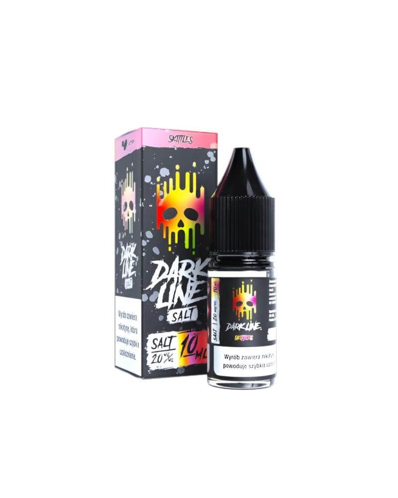 e-liquid Skittles, kolorowe cukierki vape, tęczowy smak e-papierosa, słodkie owocowe smaki - Dark Line Skittles 20 mg – słodko-kwaśna owocowa eksplozja!