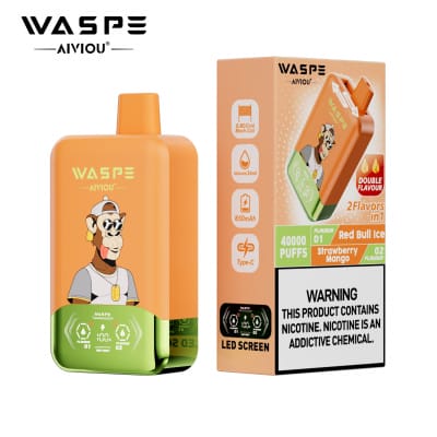 Rebelia przeciwko małym jednorazówkom, wolność wapowania, plan wyzwolenia od małych vape, walka z tyranią jednorazowych e-papierosów, początkujący rebeliant vape - Waspe 40k double flavor - e-papieros jednorazowe vape 40000...