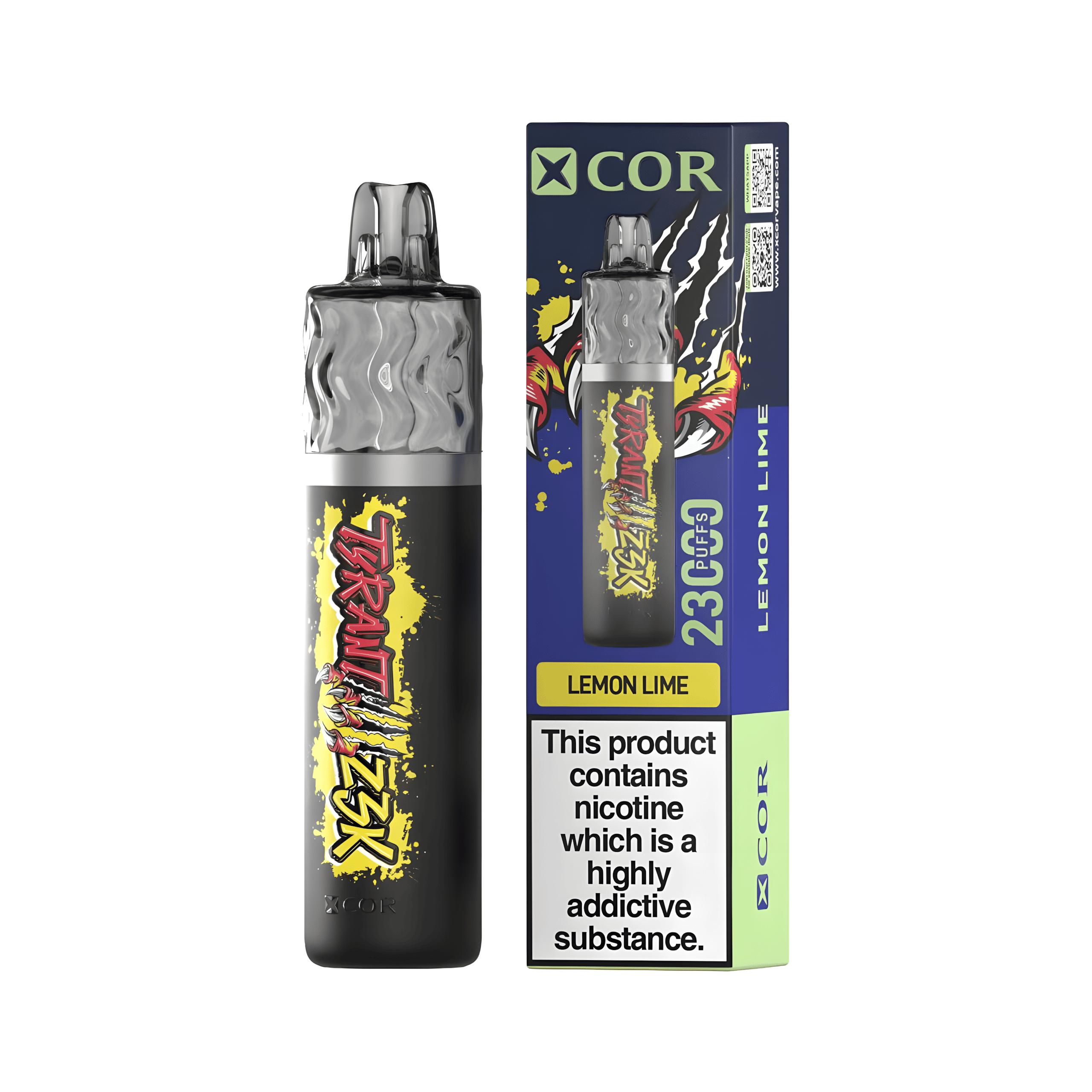 Xcor Tyrant 23000 Puffs w dłoni, e-papieros z portem Type-C, regulacja przepływu powietrza vape, airflow control jednorazowy vape, wapowanie mocny smak - XCOR TYRANT 23000 Puffs | Sklep Online VapePrime