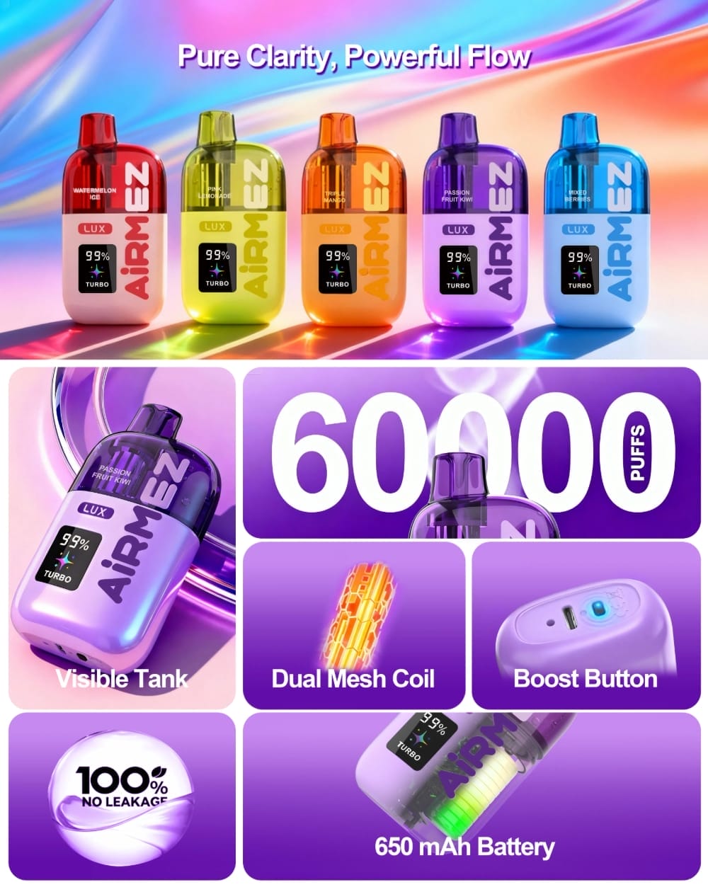 airmez lux 60000 puffs jednorazowy vape