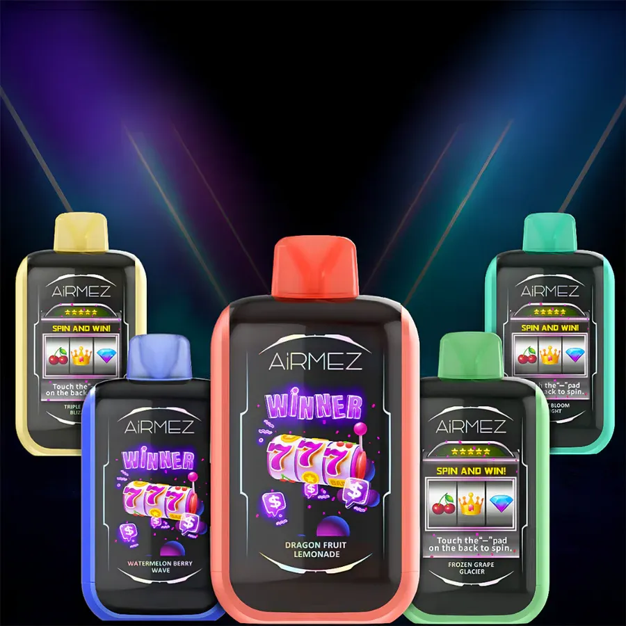 porównanie jednorazowych vape, Bang Blaze 40000 vs Fizzy Twins vs Airmez Matrix Pro, zestawienie vape - AiRMEZ Matrix 25K Disposable Vape | Touch Pad & Lucky Room