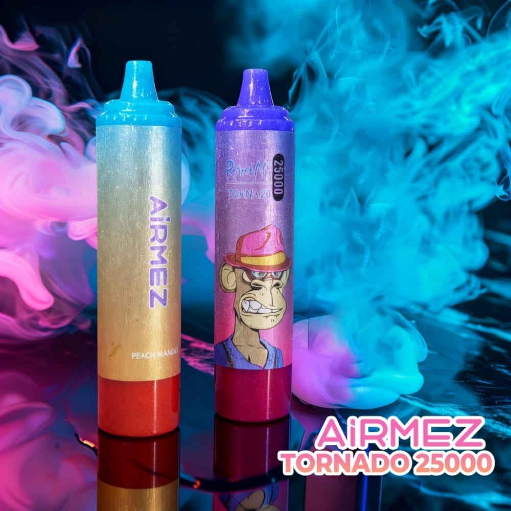airmez tornado 25000 promo smoke lifestyle