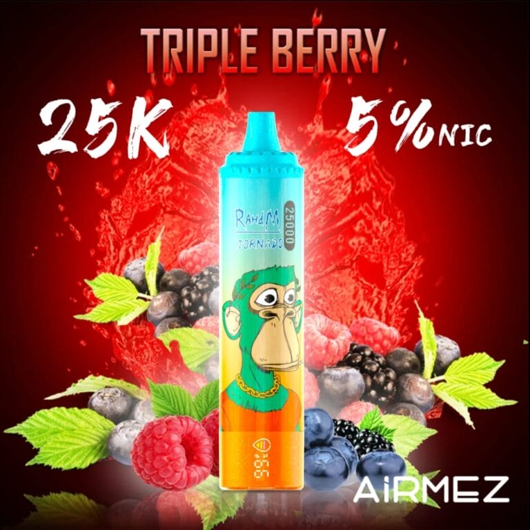 airmez tornado 25000 triple berry flavor