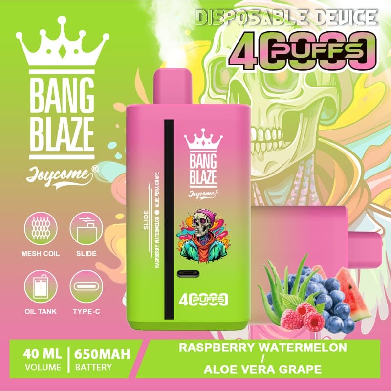 Bang Blaze 40000 ładowanie USB-C, jednorazowy e-papieros ładowanie, dioda LED ładowania vape - Vape jednorazowego użytku Bang Blaze 40000 40K Puffs
