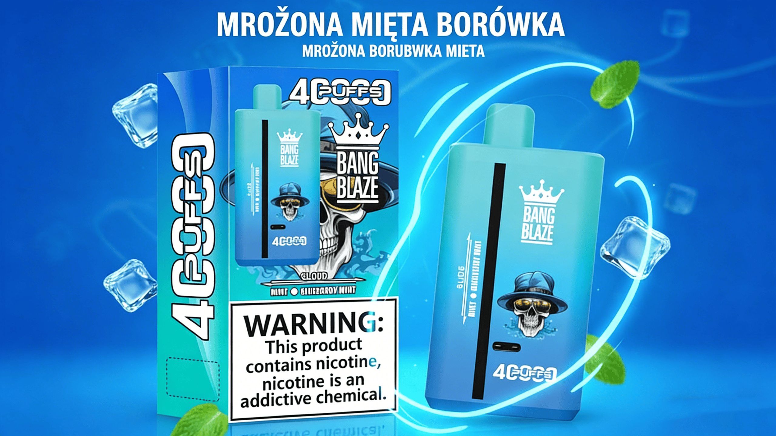 Bang Blaze 40000 kombinacje smaków, wizualizacja smaków vape, cherry cherry coke pineapple ice coconut watermelon bubblegum, różnorodne smaki jednorazówka - Vape jednorazowego użytku Bang Blaze 40000 40K Puffs