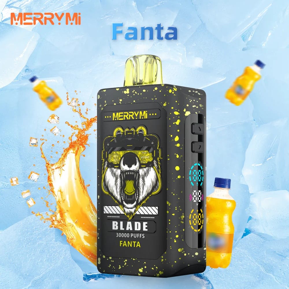 Merrymi Blade 30000 vape, e-papieros jednorazowy, nowoczesny design vape, innowacyjne smaki e-liquidów - Merry Mi Blade Jednorazowy e-papieros 30000 Buchów o smaku Fanta
