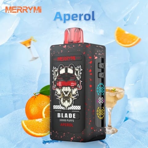 Vape smaki drinków, imprezowe koktajle, Merrymi drinki, orzeźwiające napoje alkoholowe bez alkoholu - Merry Mi Blade Jednorazowy e-papieros 30000 Buchów o smaku...