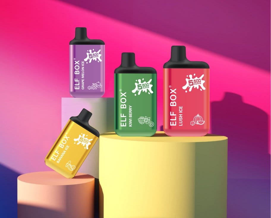 różnorodność jednorazowych e-papierosów, wiele vape jednorazowych, przegląd rynku vape - ELF BOX 5500 Jednorazowa Waporyzator 5500 Puffów Zakup ...