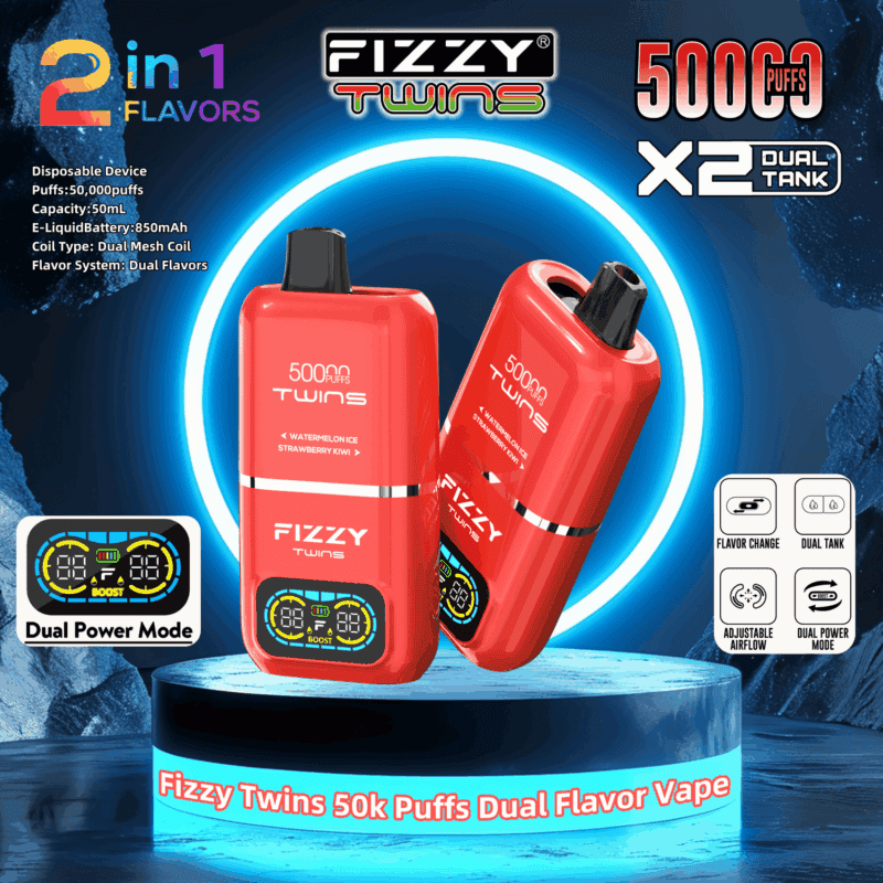 fizzy twins 50000 50k puffs du