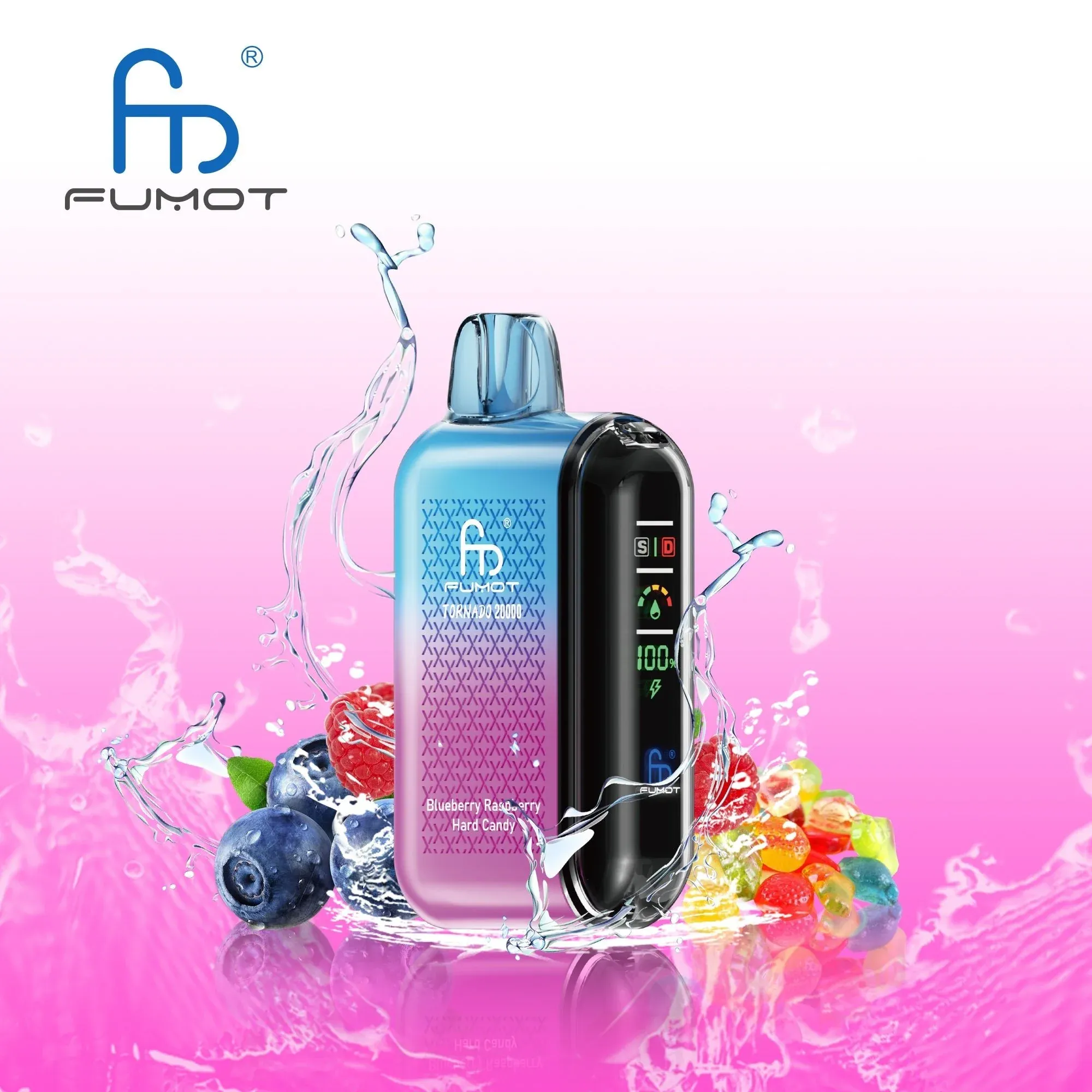 Fumot Tornado 20000 Golf GTI vape analogy, powerful yet practical e-cigarette, balanced performance vape, sporty compact vape - Fumot Tornado 20000 Puffs 20k Smart Screen Disposable Vape ...